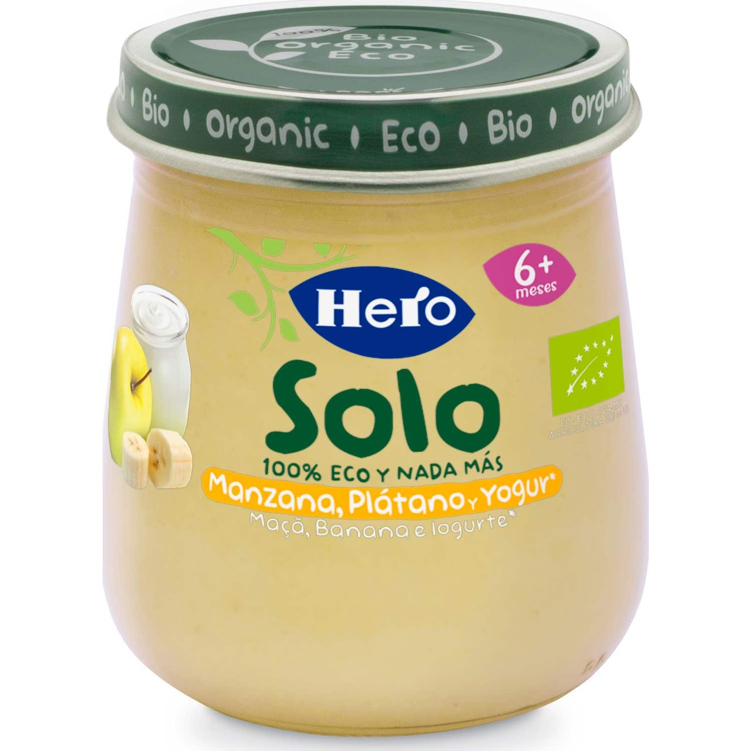 Hero Pedialac Sólo Manzana Plátano y Yogur 120g