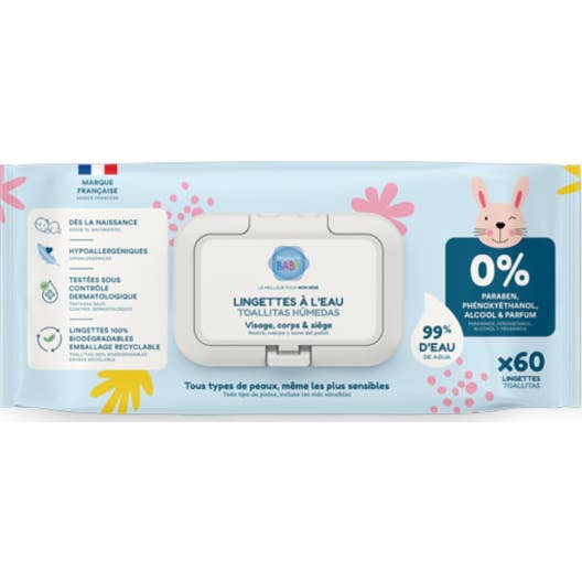 Pharmababy Toallitas Agua 60 uds