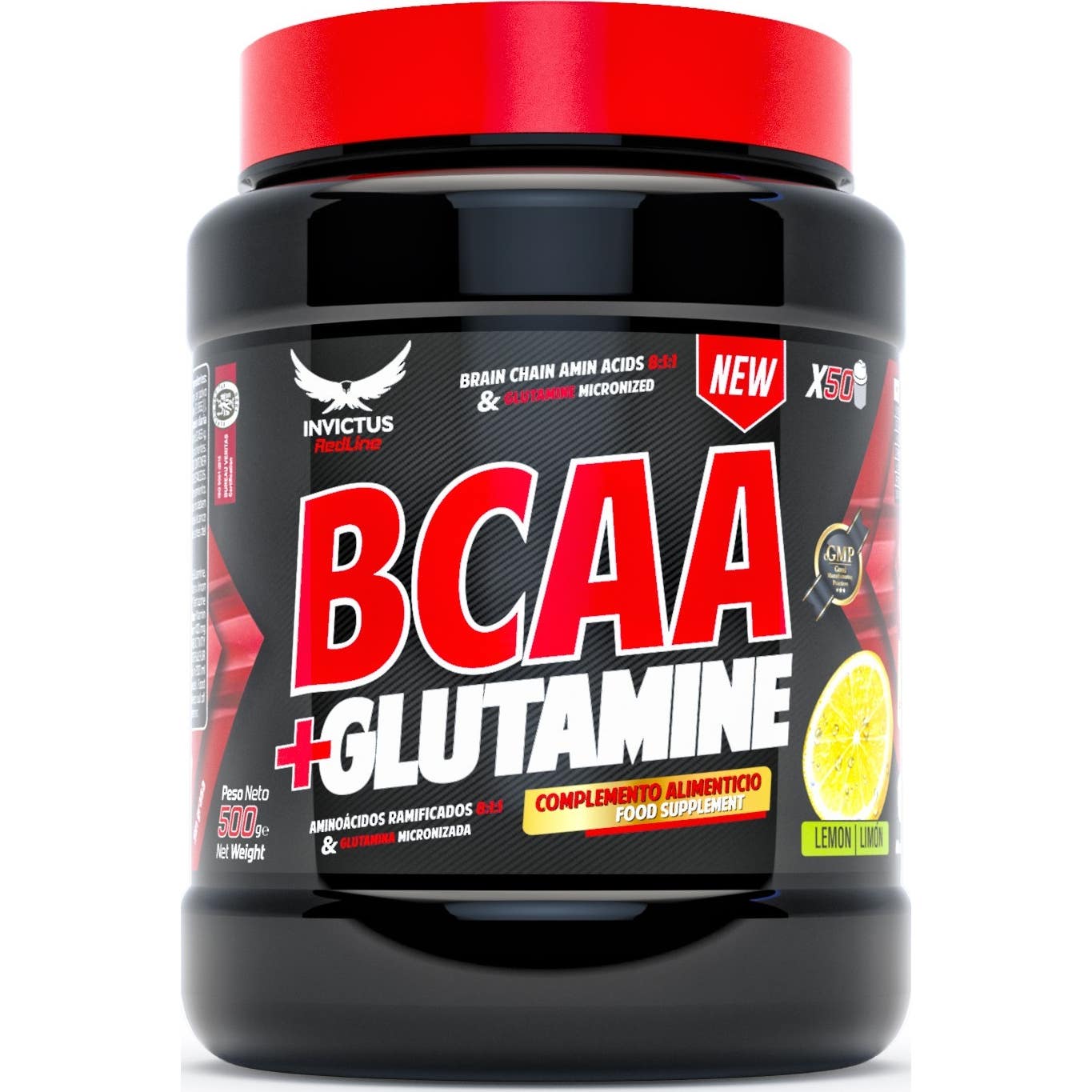 Invictus Redline Pro Bcaa + Glutamine Lemon 500g