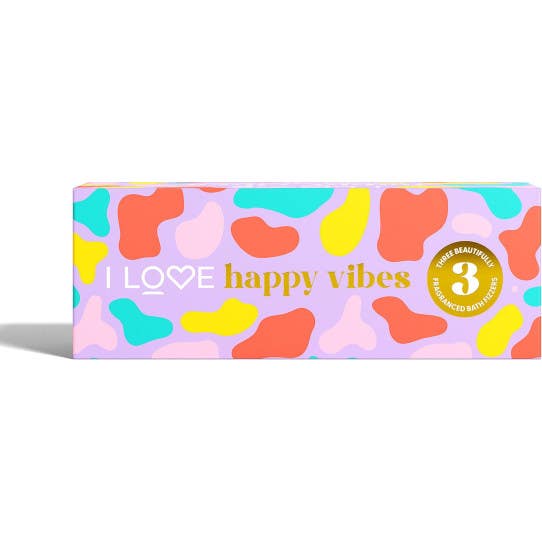 I Love Happy Vibes Set Bombas de Baño 3 uds