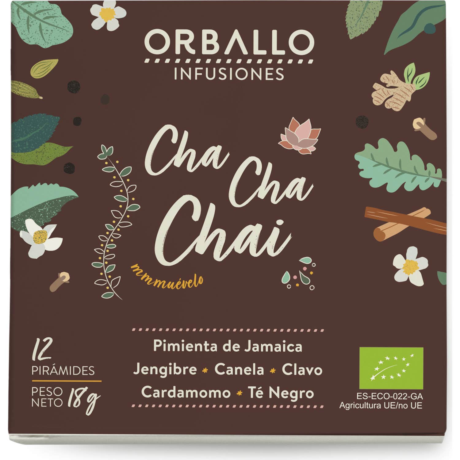 Orballo Cha Cha Chai Infusión Eco 12 Sobres