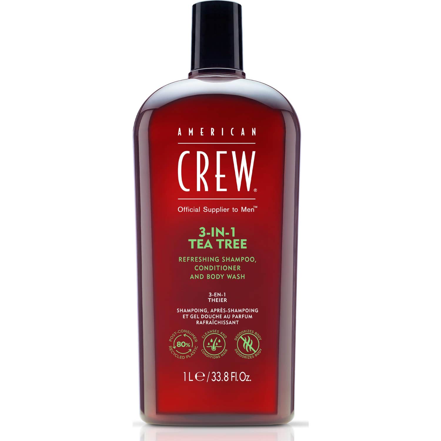 American Crew 3-IN-1 Tea Tree Shampoo & Conditioner 1L
