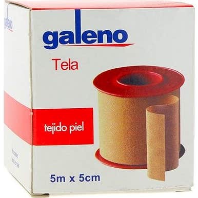 Galeno Esparadrapo Tela Piel 5 mx5 cm