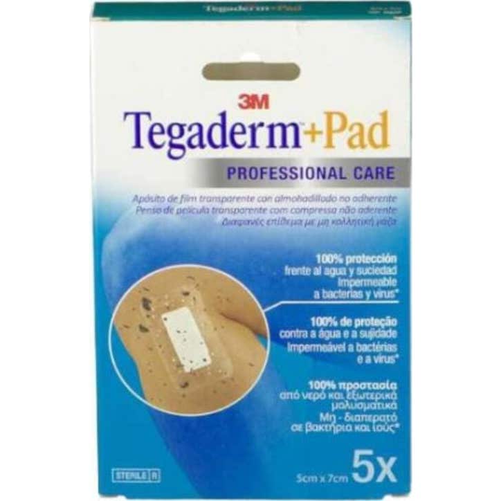 Tegaderm + Pad apósito transparente 5x7,2cm 5uds