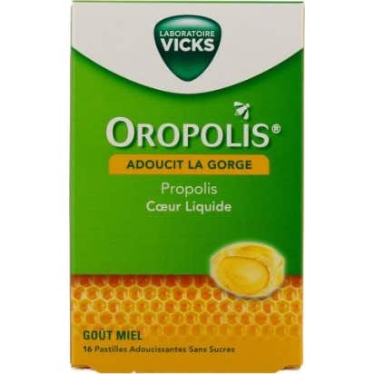 Vicks Oropolis Corazón Líquido 16 Tabletas