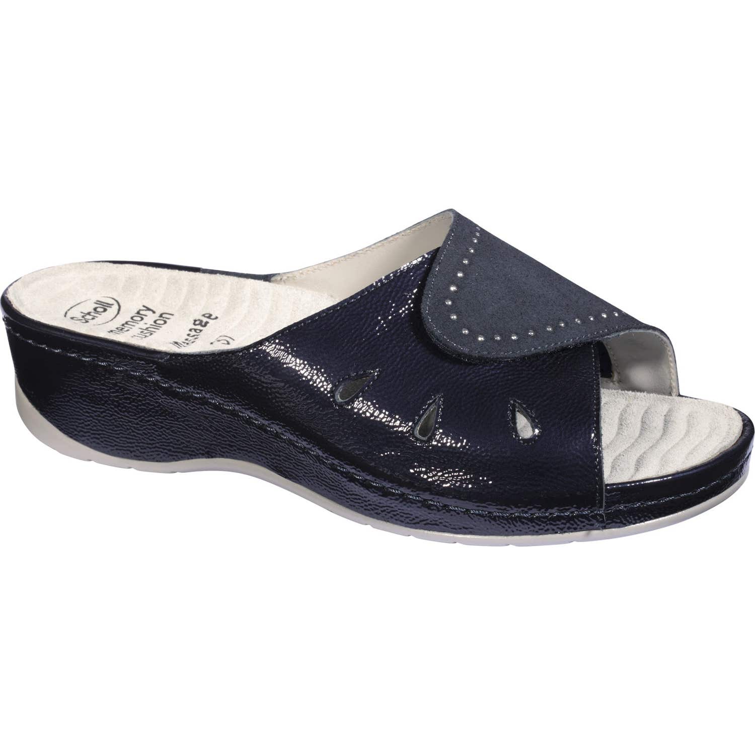 Scholl Sandalia Nives Azul Marino Talla 39 1 Par