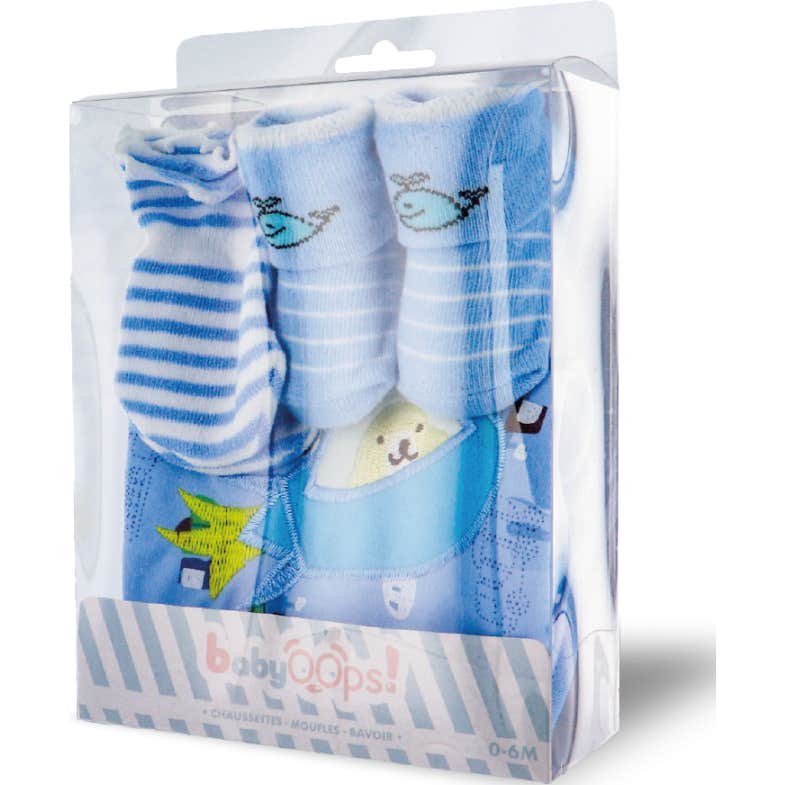 Babyoops Kit de Nacimiento 0-6 Meses Azul