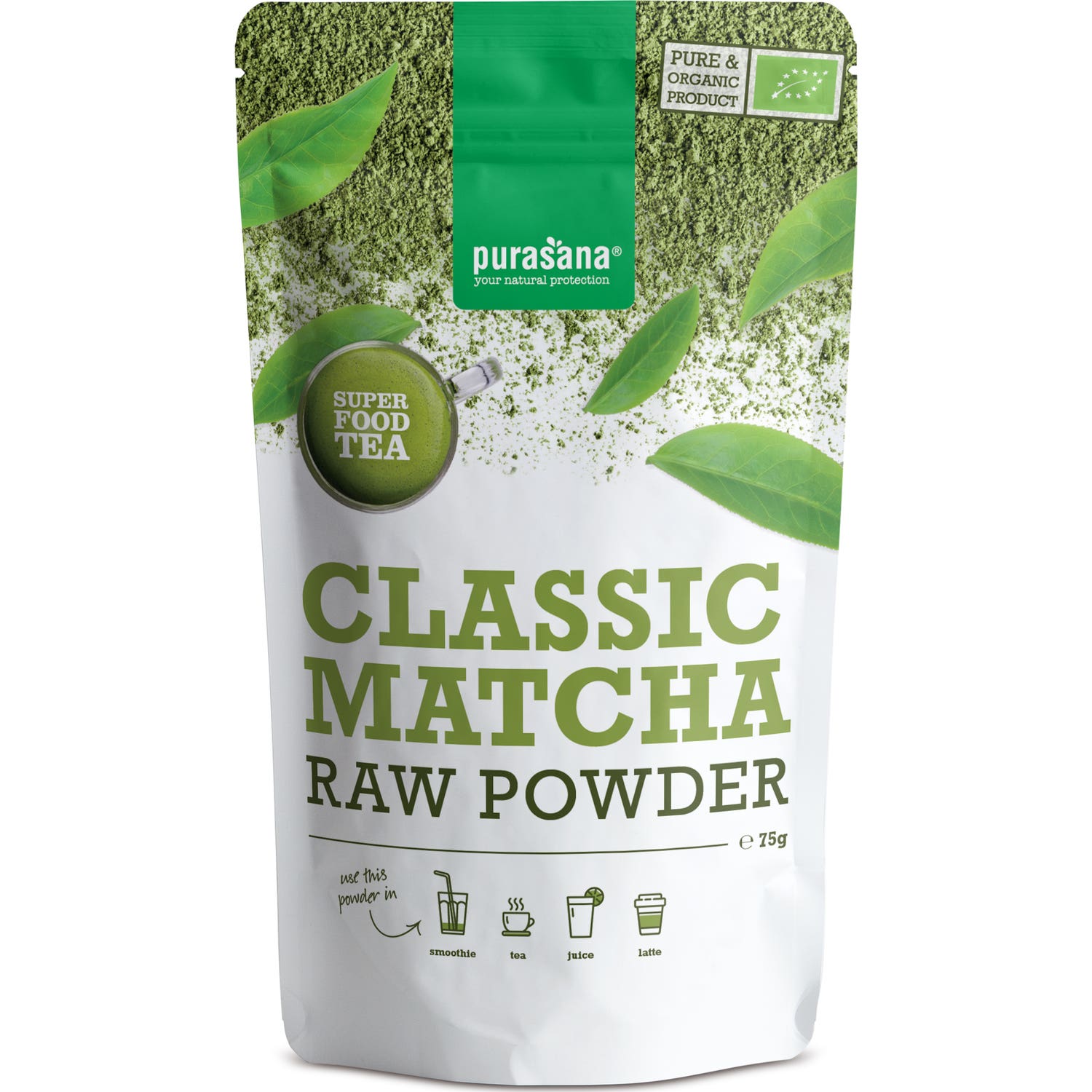 Purasana Matcha Polvo Classic Bio 75g