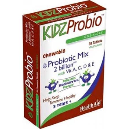 Health Aid Kidzprobio 2 Billones + Vitaminas 30 comp