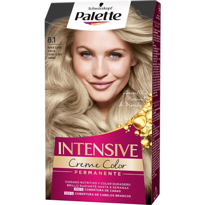 Schwarzkopf Palette Intensive Tinte 8.1 Rubio Claro Ceniza 1ud