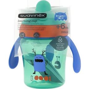 Suavinex Taza Aprendizaje Antigoteo +6m Booo Verde 200ml 1ud