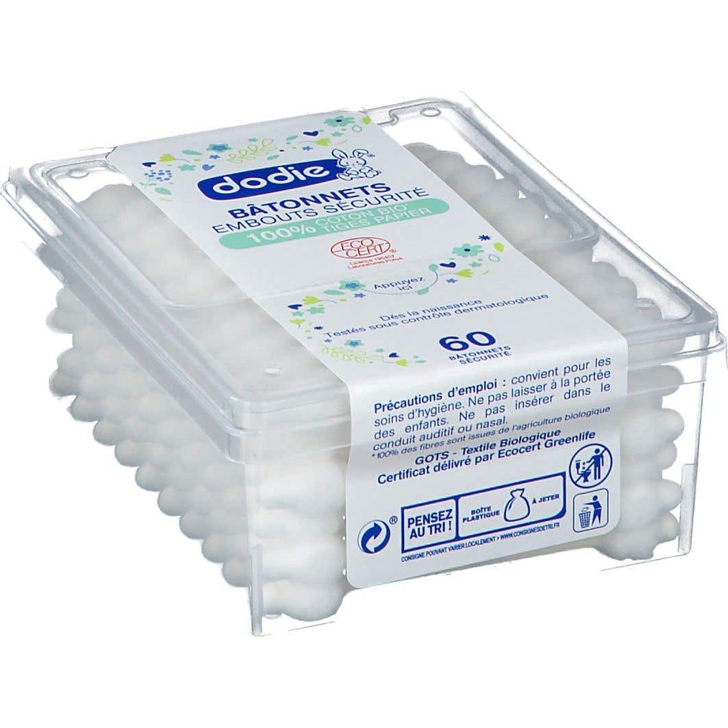 Dodie Bastoncillos Seguridad Bio 60uds