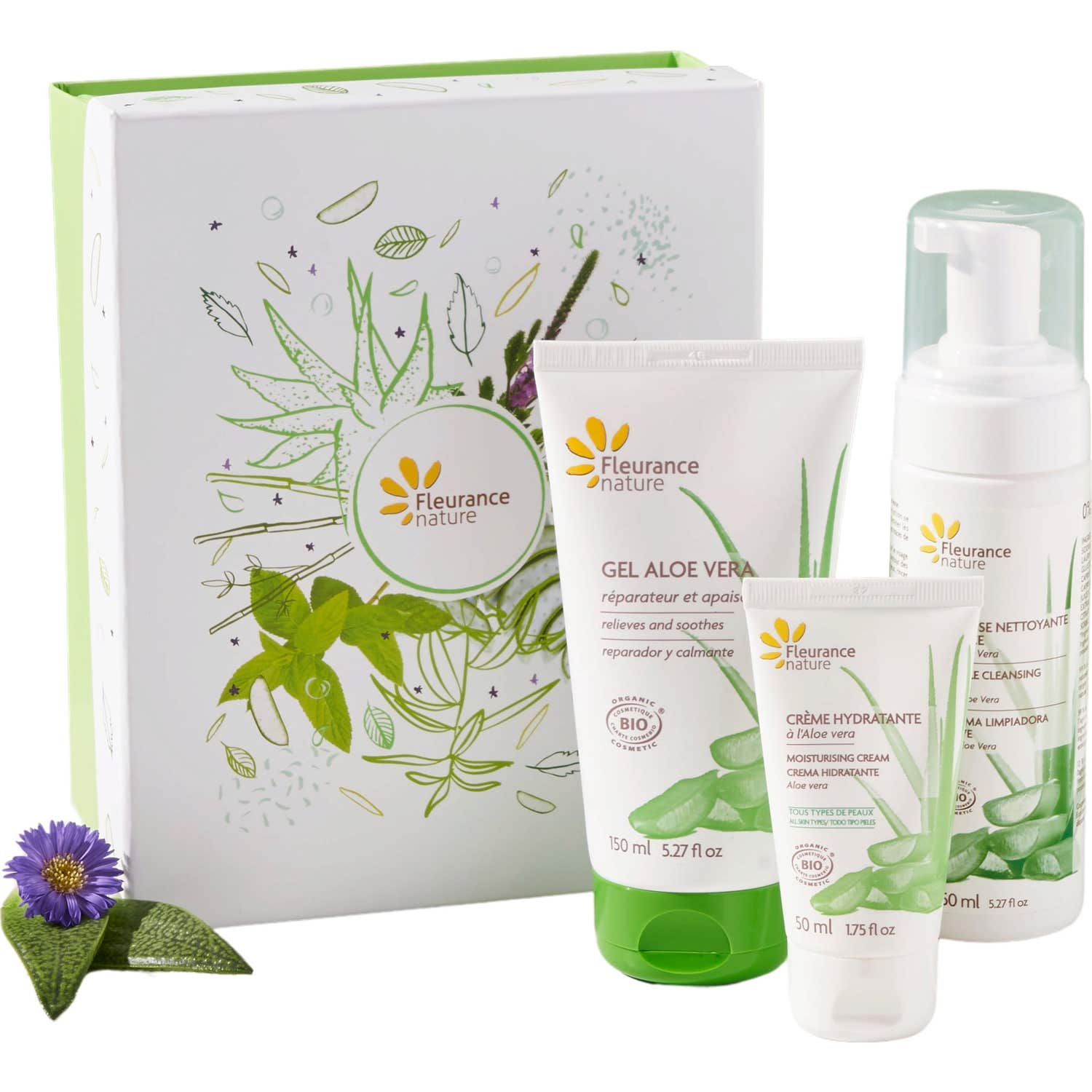 Fleurance Nature Pack Aloe Vera Espuma + Gel Aloe + Crema 1ud