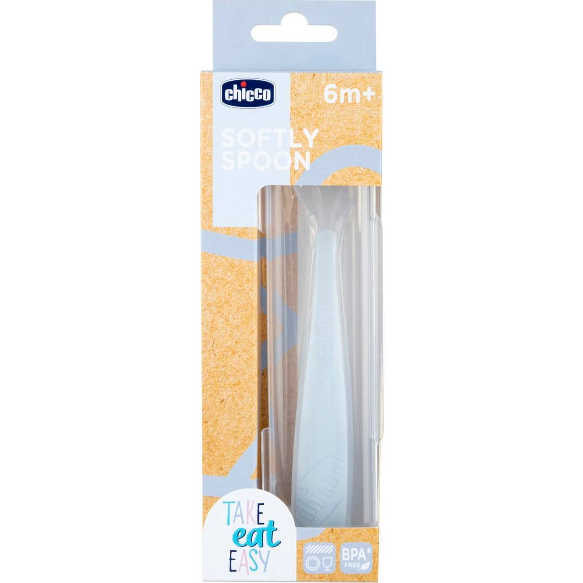 Chicco Softly Spoon 6M+ Cuchara Silicona con Caja 1ud