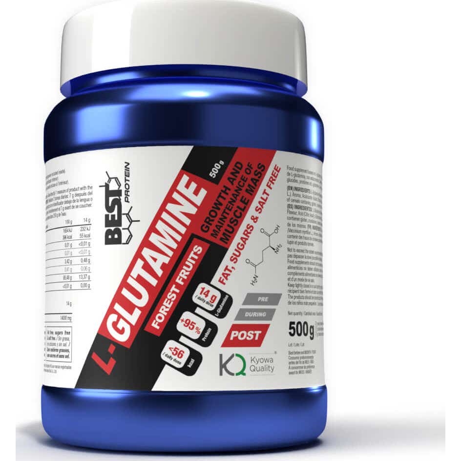 Best Protein L-Glutamine Frutos Del Bosque 500g