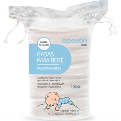 Aposan Gasas para Bebé 100uds
