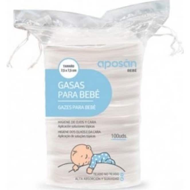 Aposan Gasas para Bebé 100uds