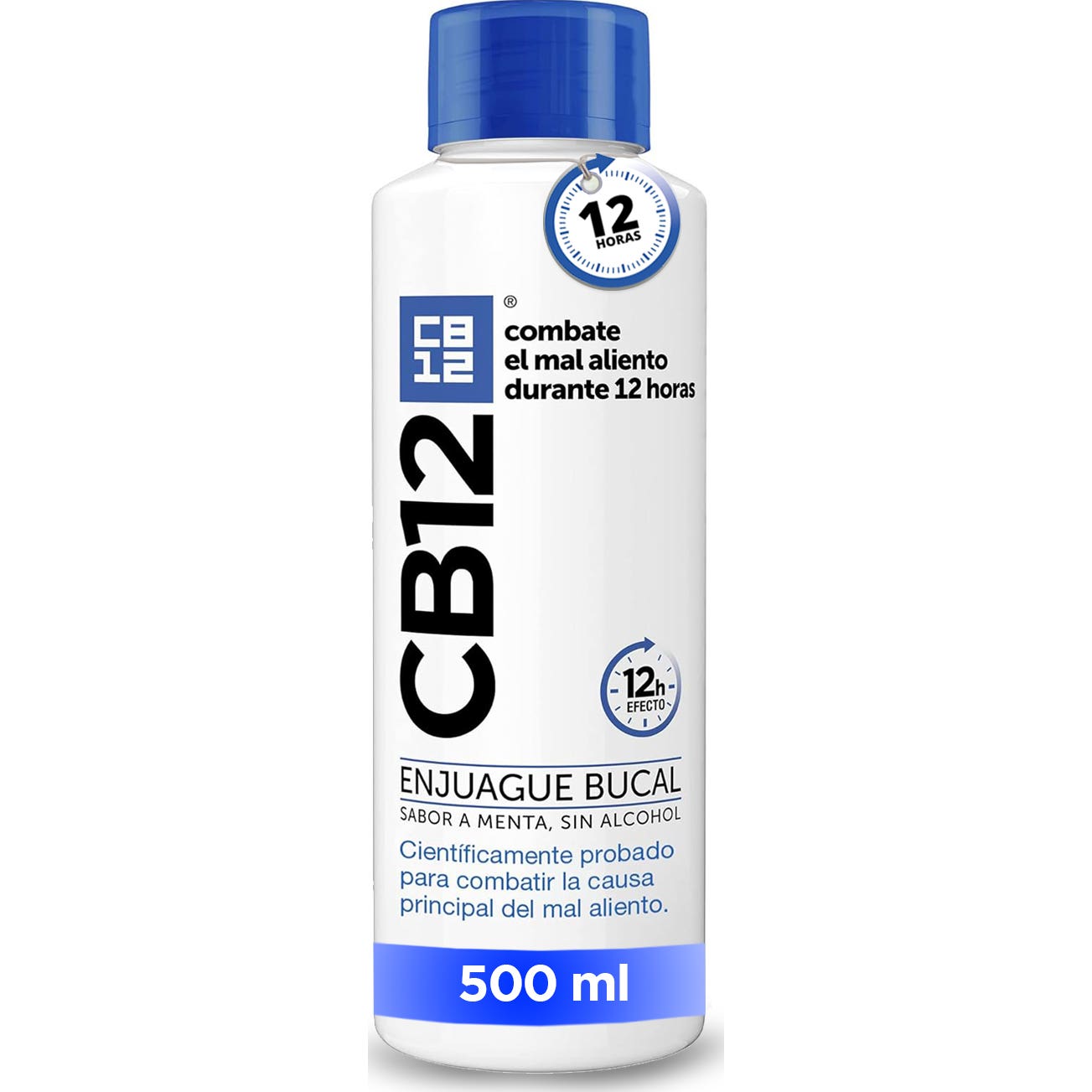 Cb12 Enjuague Bucal Para Mal Aliento Menta 500 Ml