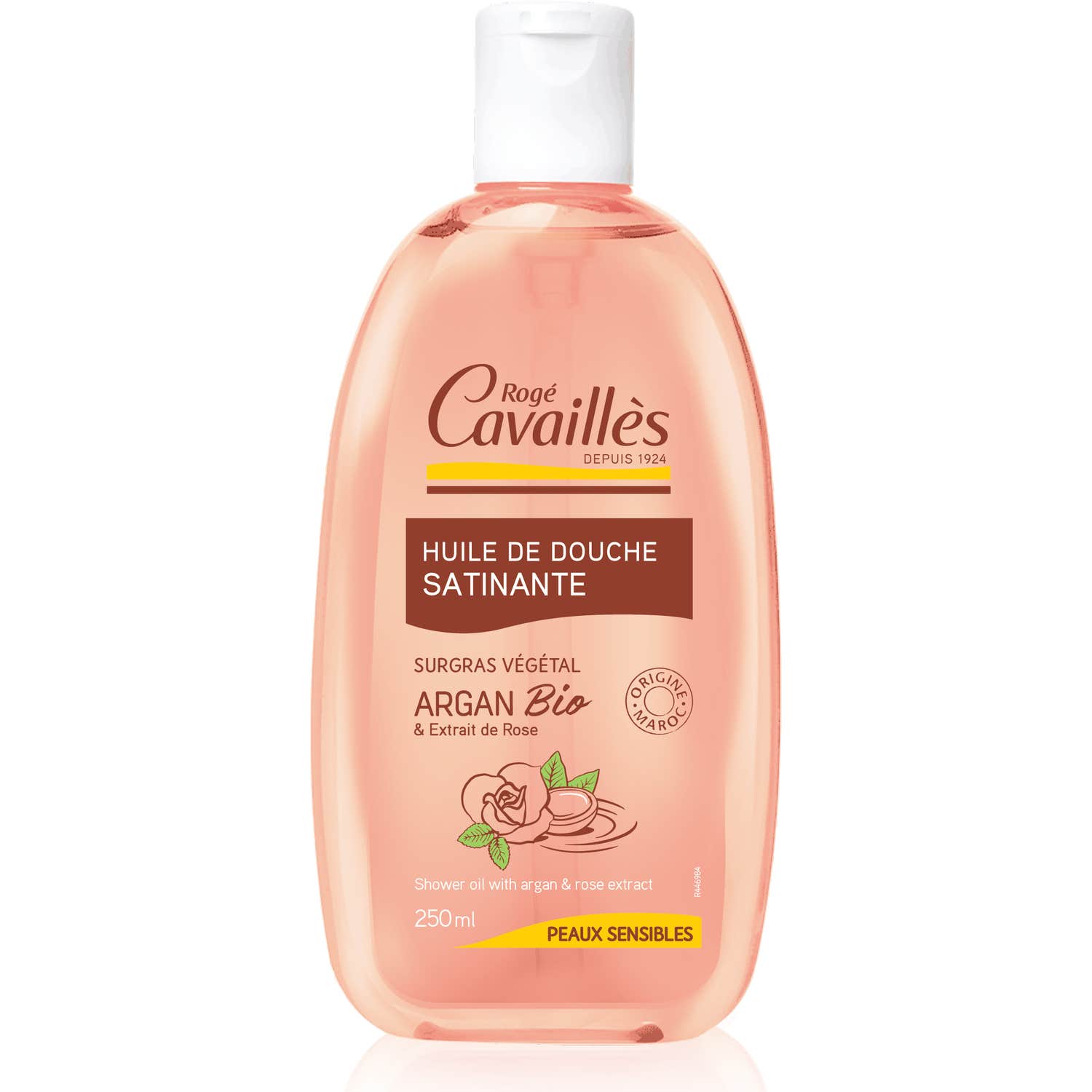 Rogé Cavallès Aceite de baño y ducha de satén Argan y Rosa 250Ml