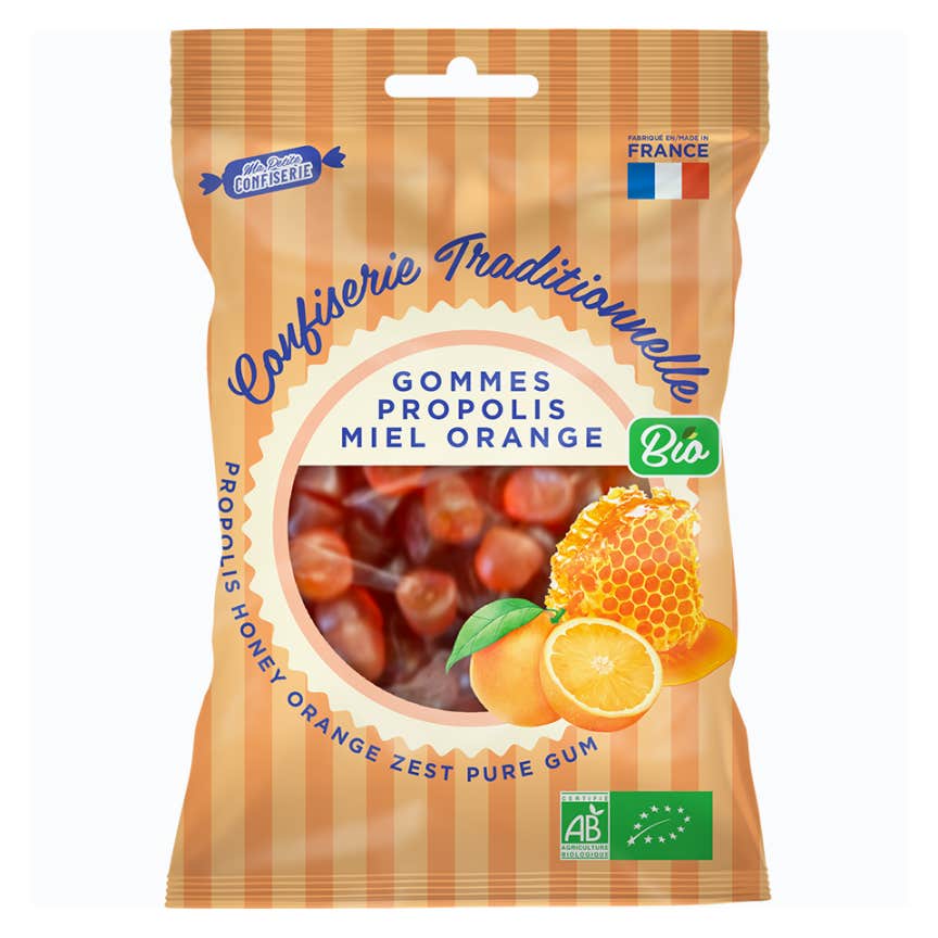 Ma Petite Confiserie Goma Propóleos Miel Naranja 100 g