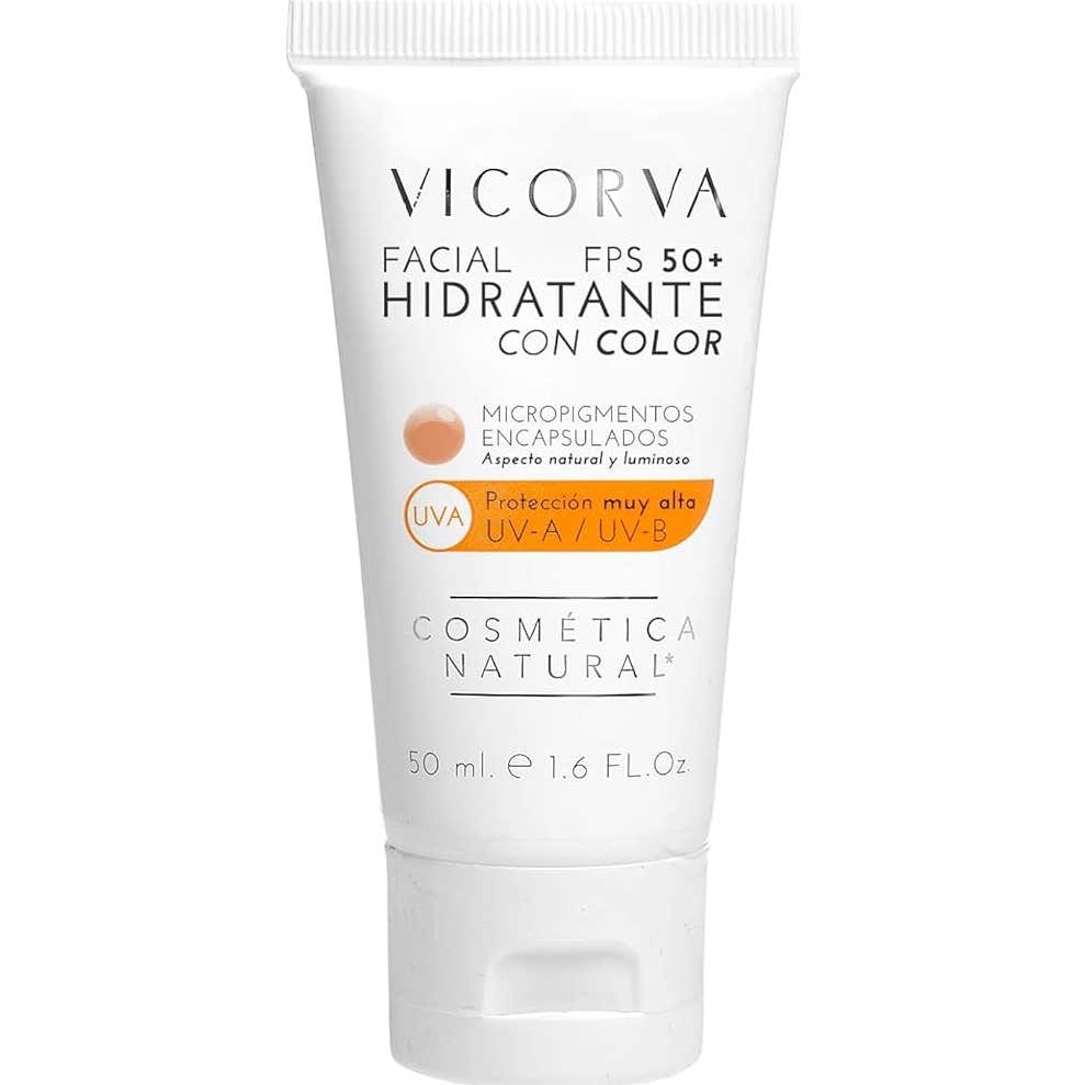 Vicorva Hidratante Facial FPS50 Con Color 50ml