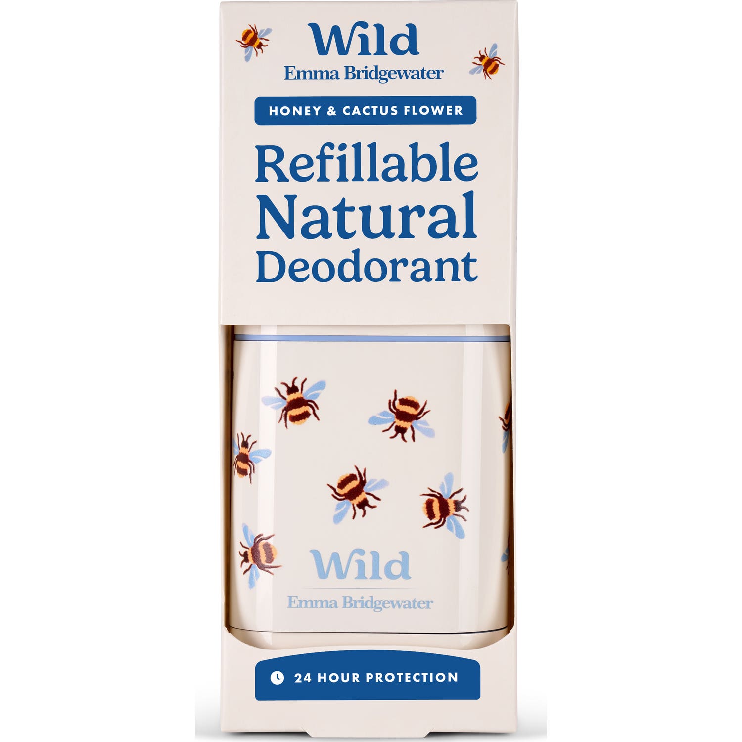 Wild Desodorante Natural Caja y Recarga Miel y Flor de Cactus 40g