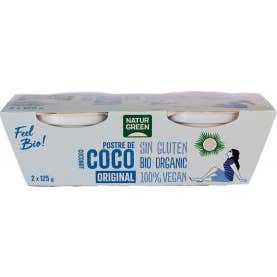 Naturgreen Postre Ecológico de Coco Original 2x125 g