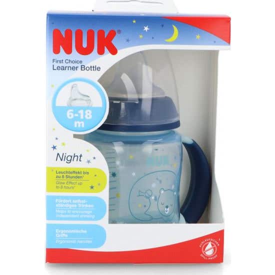 Nuk Biberón Silicona First Choice Entrena Night 6-18 M 150 ml