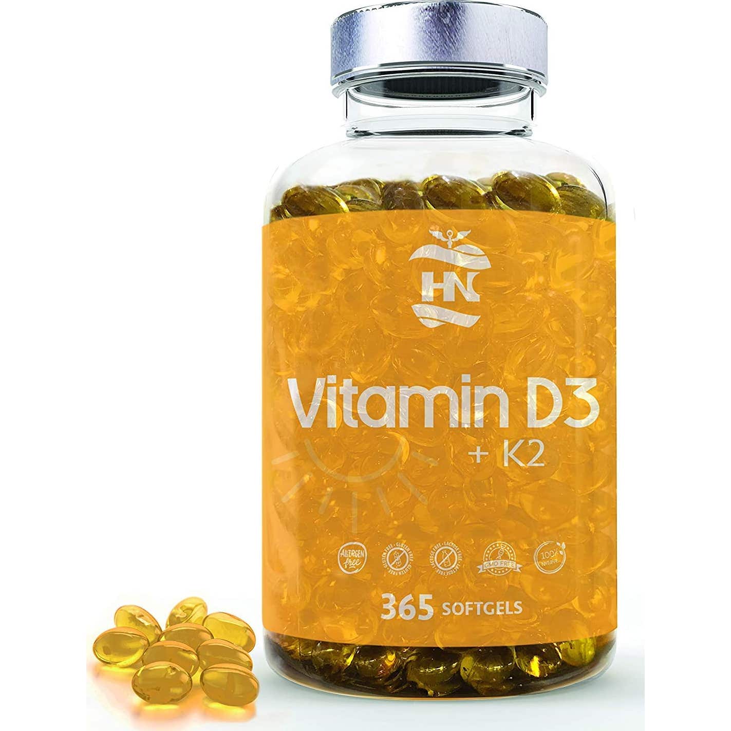 HN Nutrition Vitamina D3 + K2 365caps