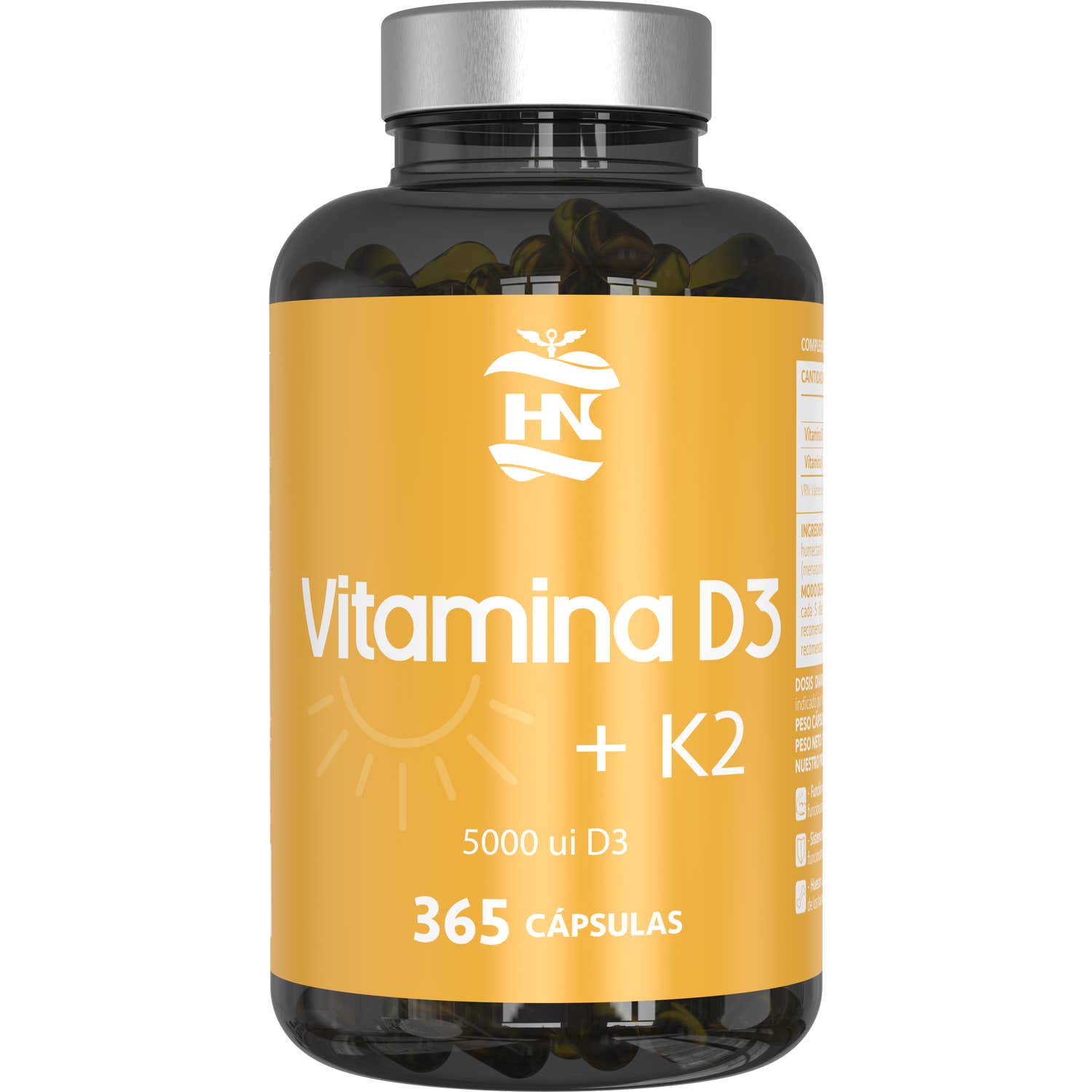 HN Vitamina D3 + K2 365caps