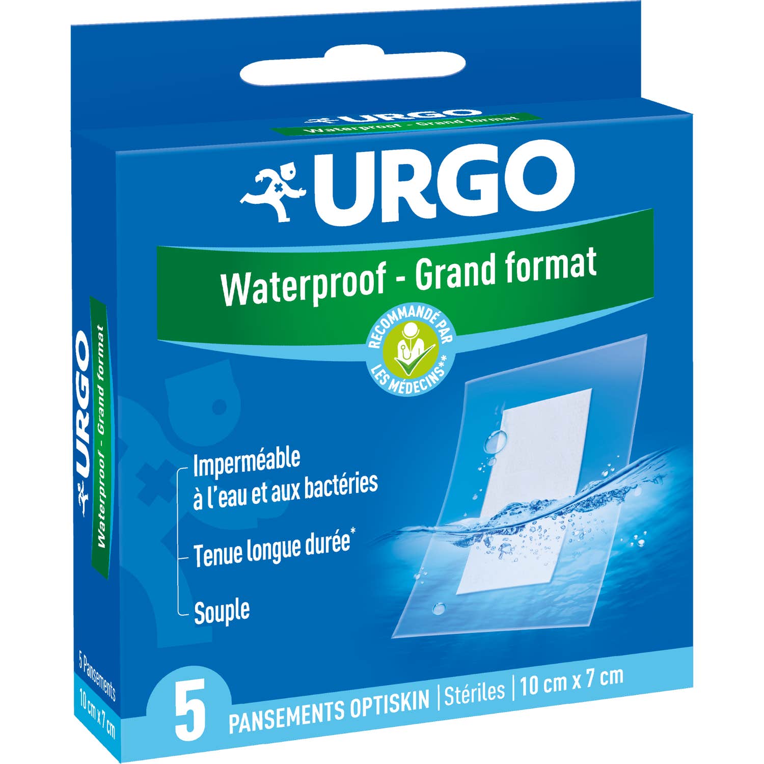 Urgo Waterproof Apósitos Gran Formato 10x7cm 5uds