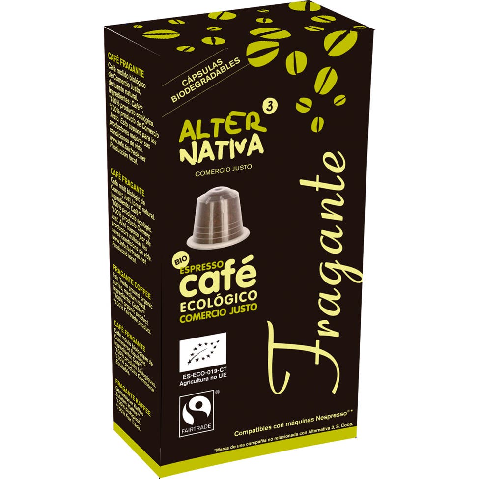 Alternativa3 Cápsulas Ecológicas de Café Fragante Bio 55g