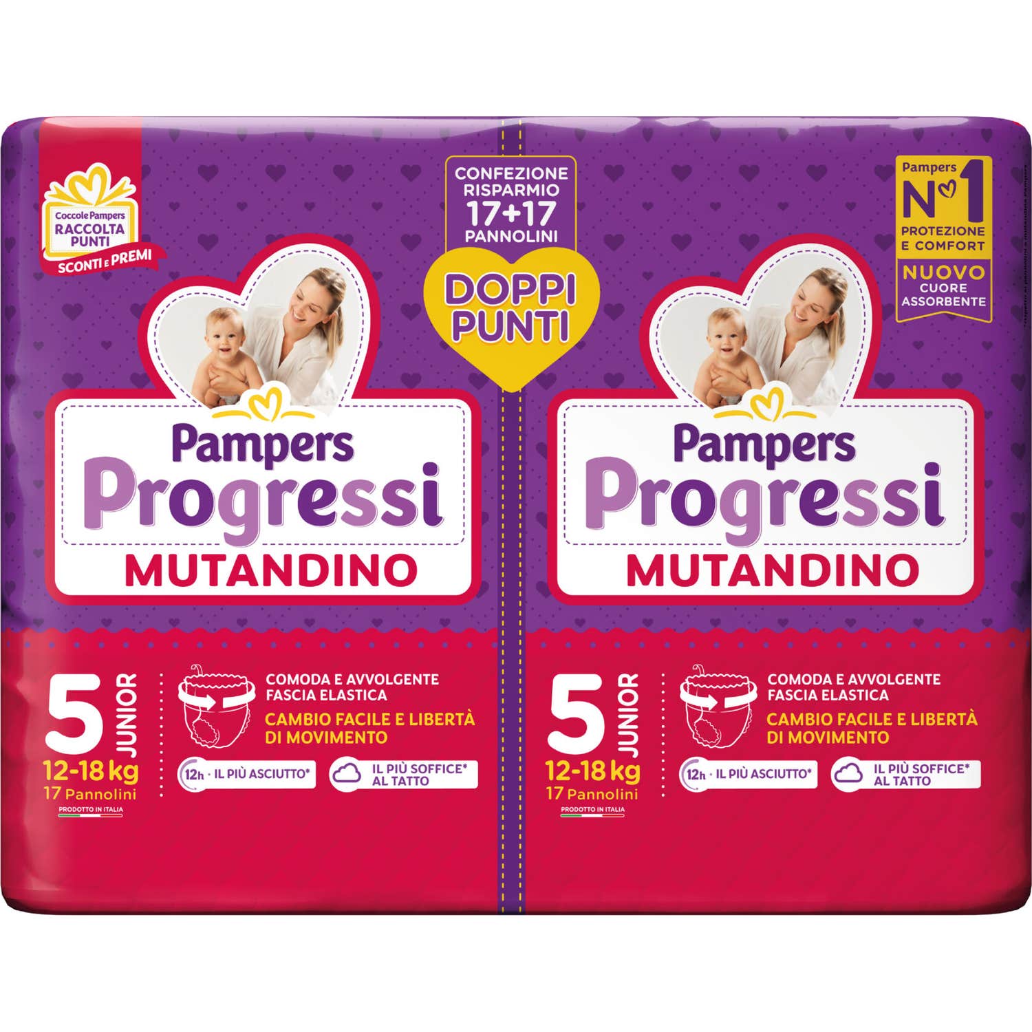 Pampers Progressi Pañal Braga Maxi 2x17uds