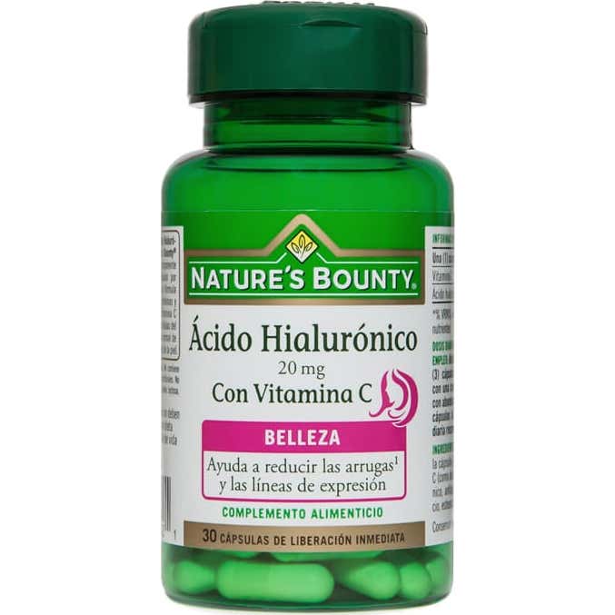 Nature's Bounty Ácido Hialurónico 20 Mg Vitamina C 30 Caps