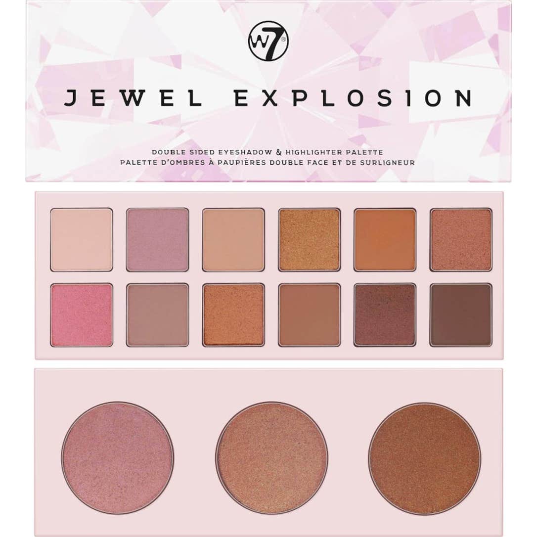 W7 Jewel Explosion Double Face And Eyeshadow Palette 14g + 12g