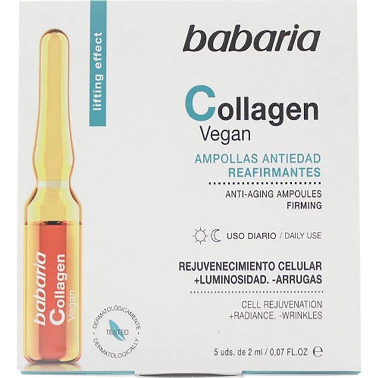 Babaria Collagen Vegan Ampollas Antiedad Reafirmantes 5x2ml