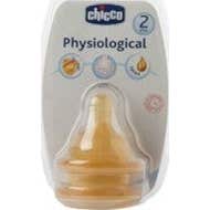 Chicco® tetina fisiológica látex 3 posiciones 2uds