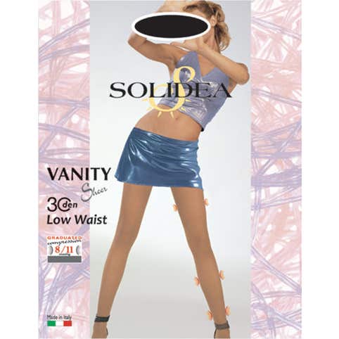 Solidea Vanity 30den Sheer Pantimedia Negro 1 S 1 ud