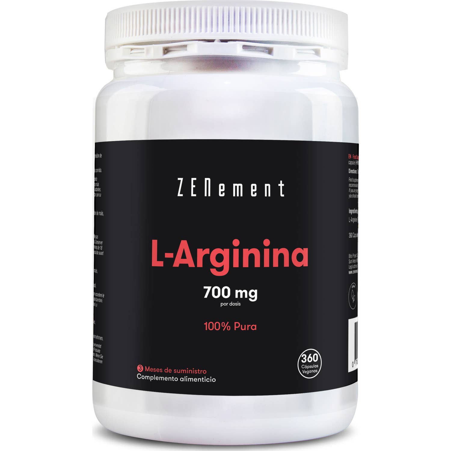 Zenement L-Arginina 700mg 360vcaps