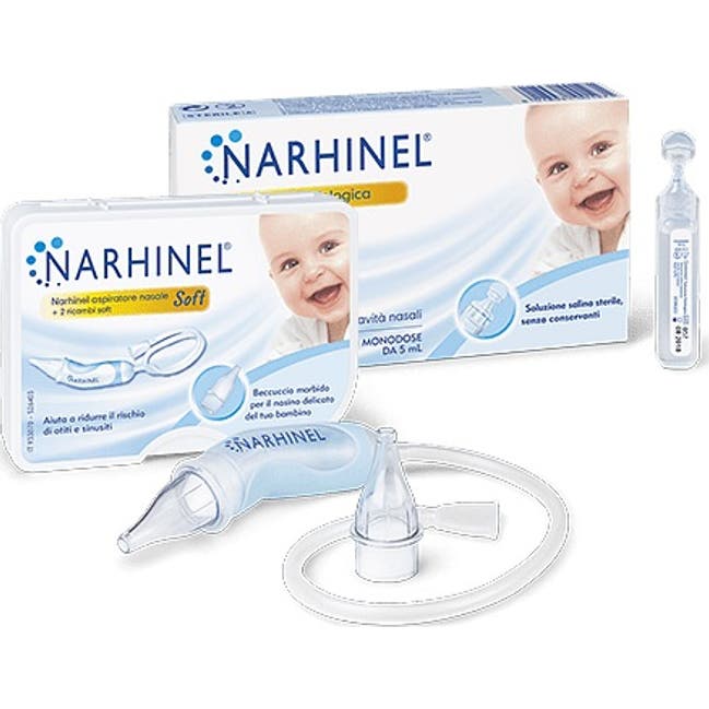 Narhinel Pack Aspirador Nasal + Ampollas 20x5 ml