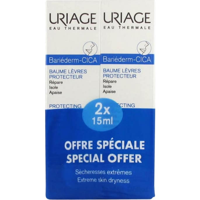 Uriage Bariéderm-Cica Bálsamo Labios Protector 2x15ml