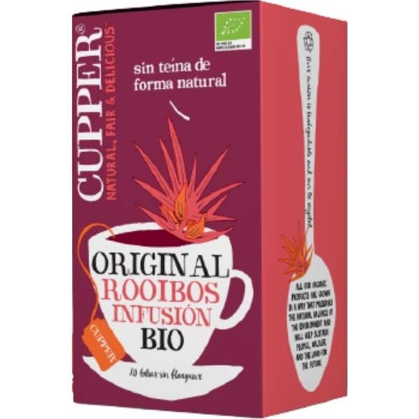 Cupper Infusion Just Rooibos Bio 20 Bolsitas Infusoras. - Imagen 4