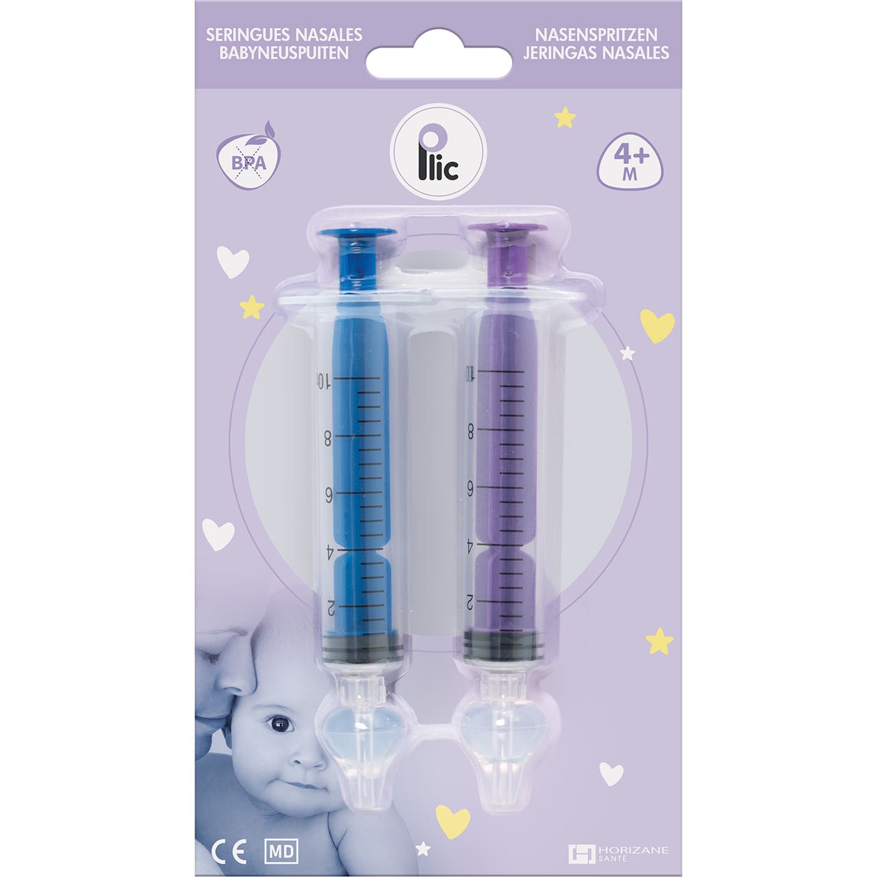 Plic Care Jeringa Nasal Bebé Bicolor 2uds