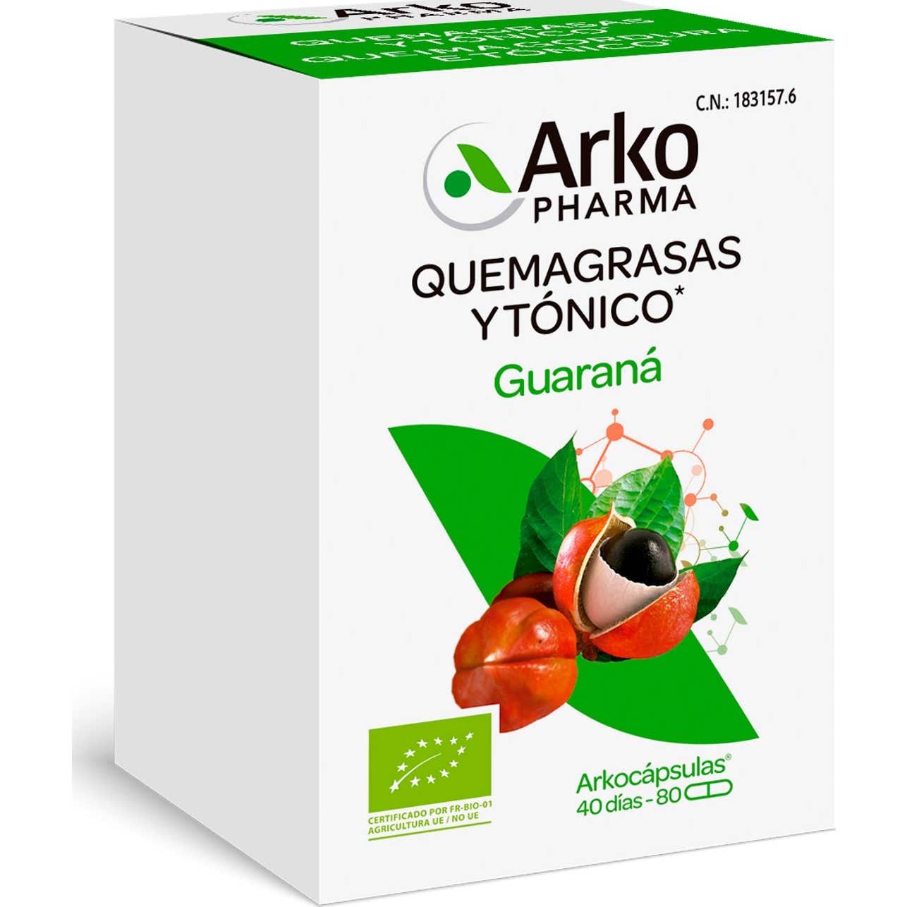Arkopharma Arkocápsulas Guaraná BIO 80caps