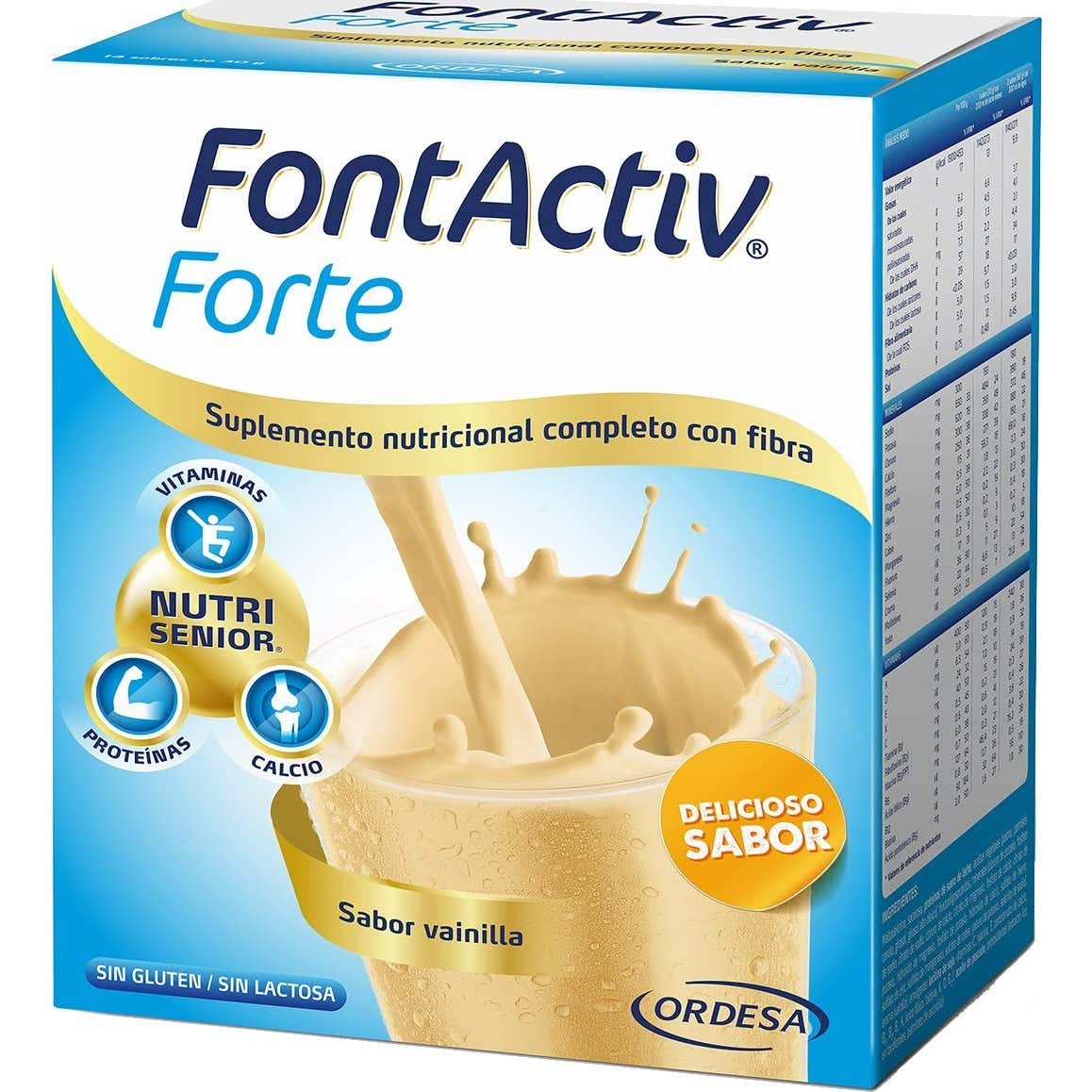 FontActiv Forte Sabor Vainilla 14 Sobres + Briks 2x200ml