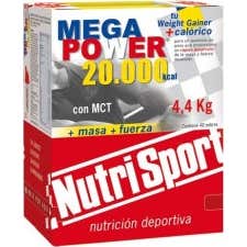 Megapower batidos Sobres + Nutrisport + Fresa + Caja 40 Sobres 4.4 Kg..
