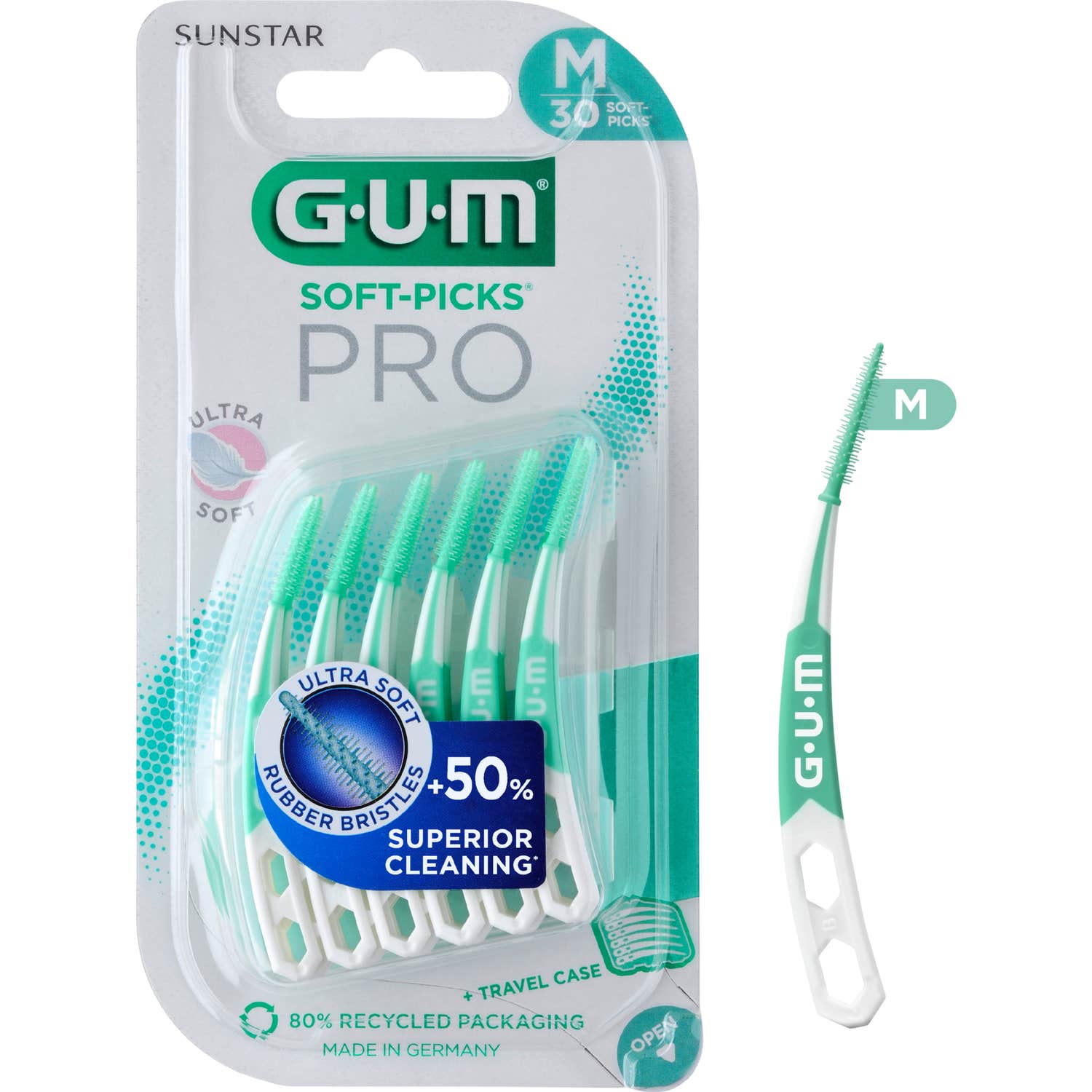GUM Soft-Picks Pro Medium 30uds