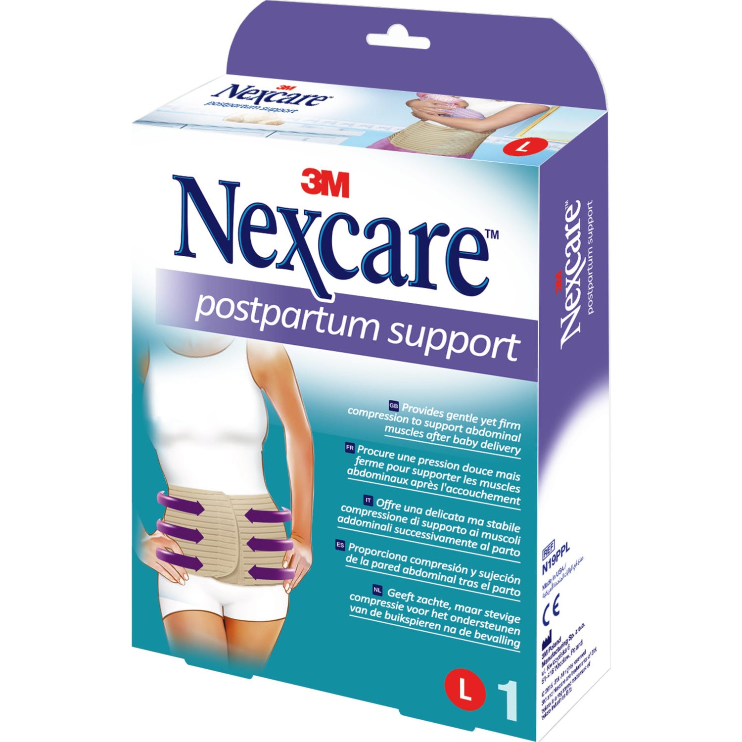 Nexcare® faja postparto T-L 1ud