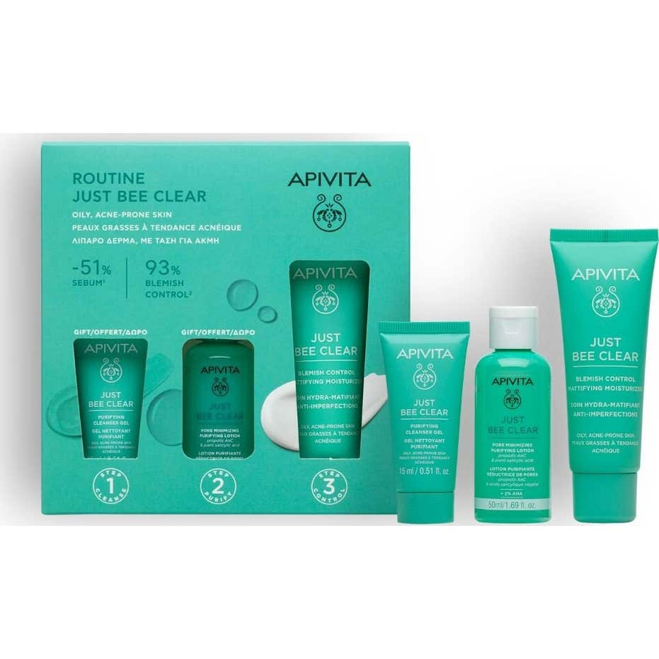 Apivita Cofre Routine Just Bee Clear
