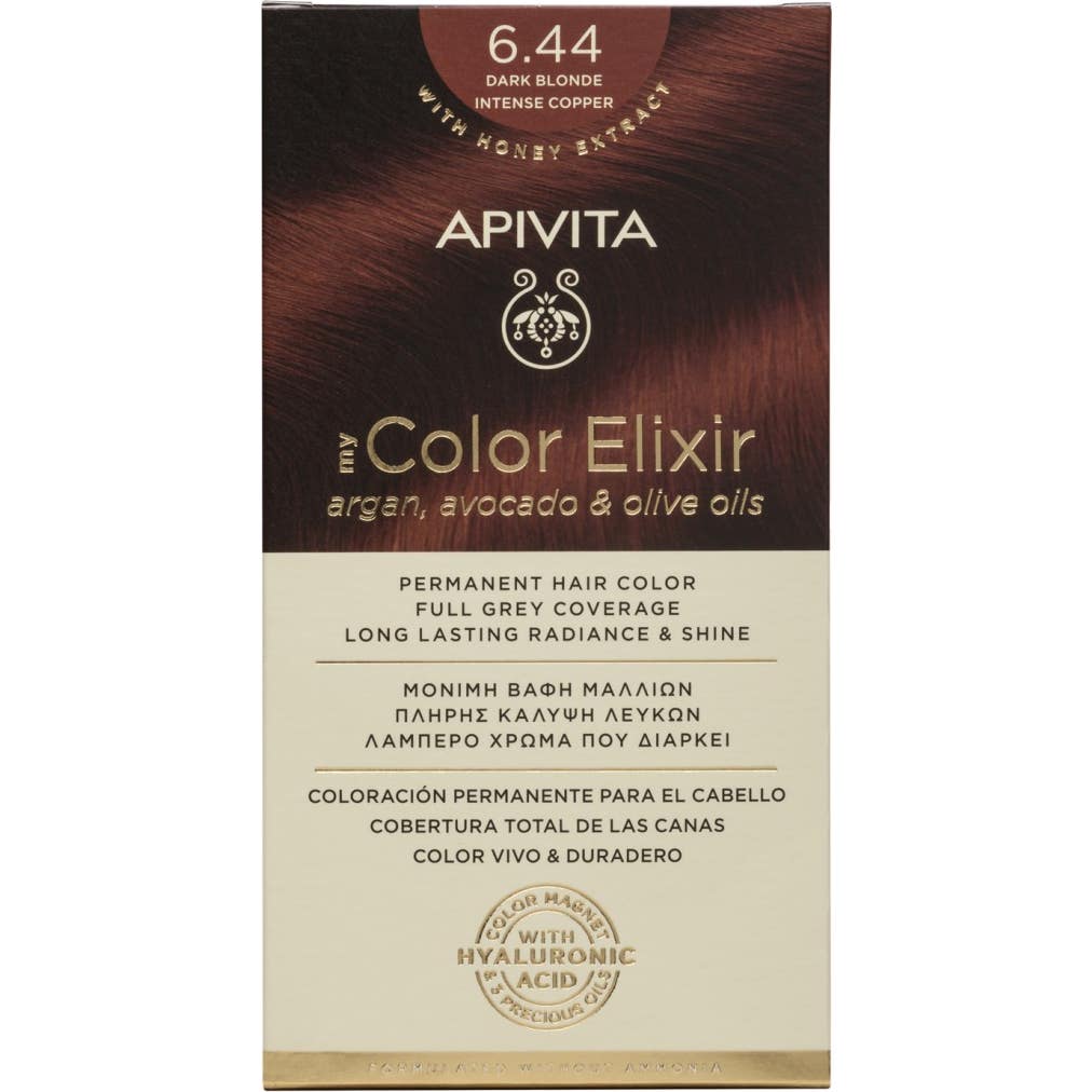 Apivita My Color Elixir 6.44 Rubio Oscuro Cobrizo Intenso 1ud